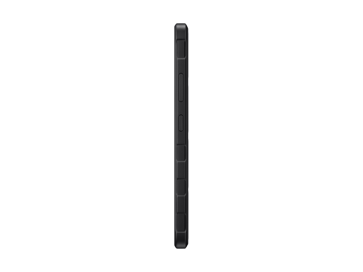 Slide 5: Samsung Galaxy XCover7 side view facing left in colour black