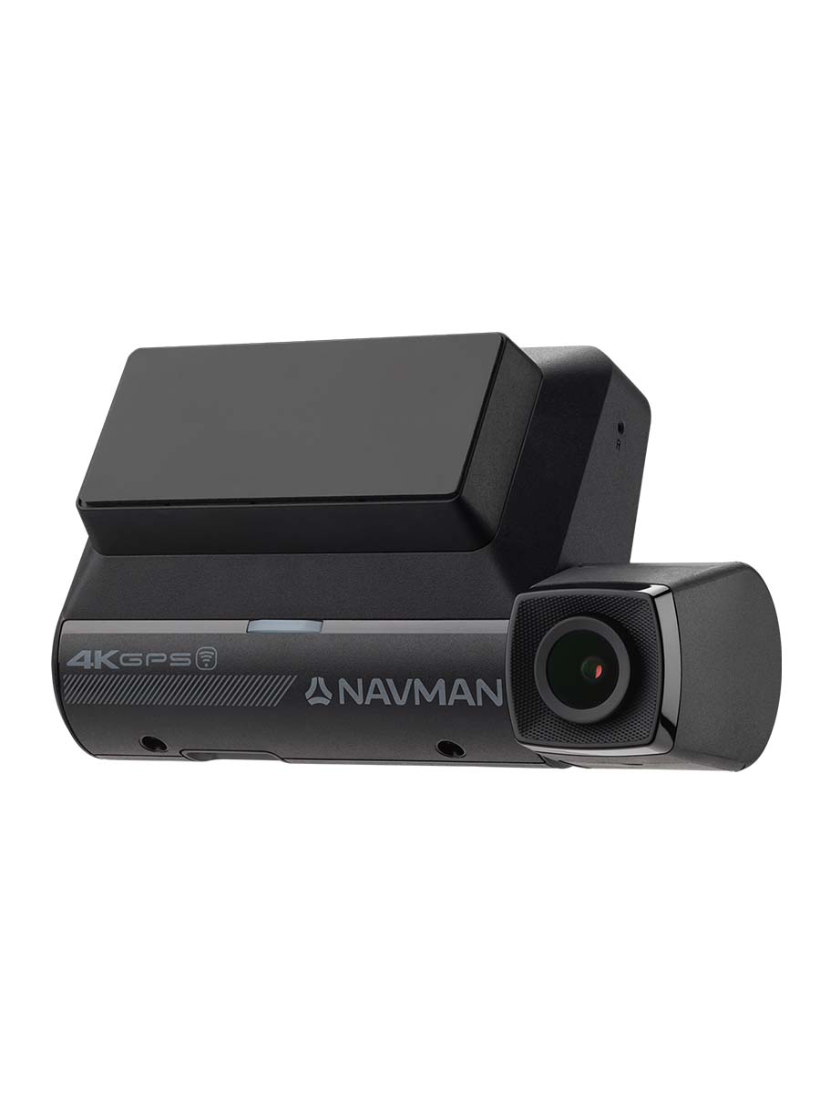 Image 3: Navman MiVue PRO 4k Dashcam Front view, three quarter angle of the dashcam showing camera