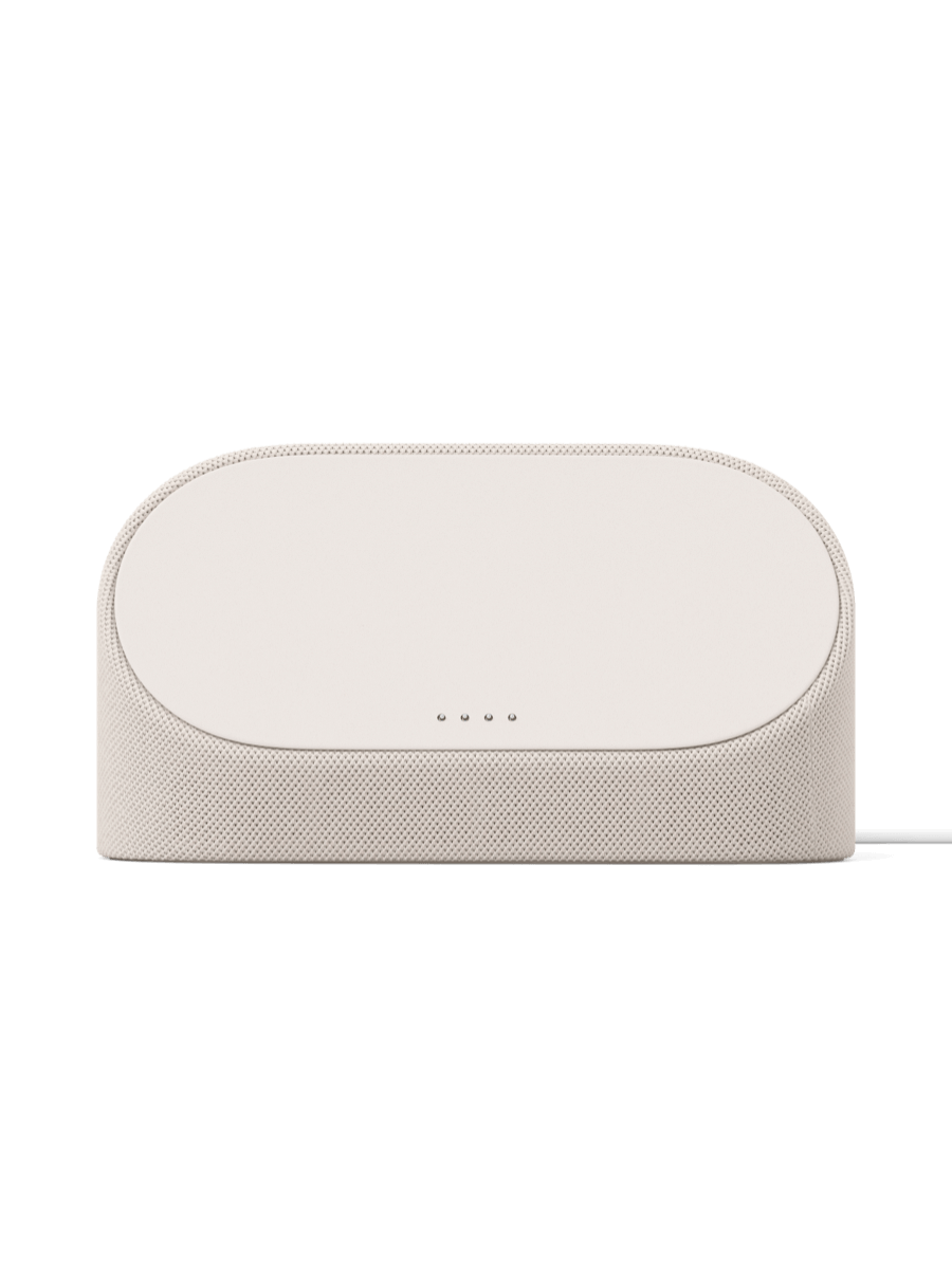 Image 1: Google Pixel Tablet Dock front view in Porcelain colour.