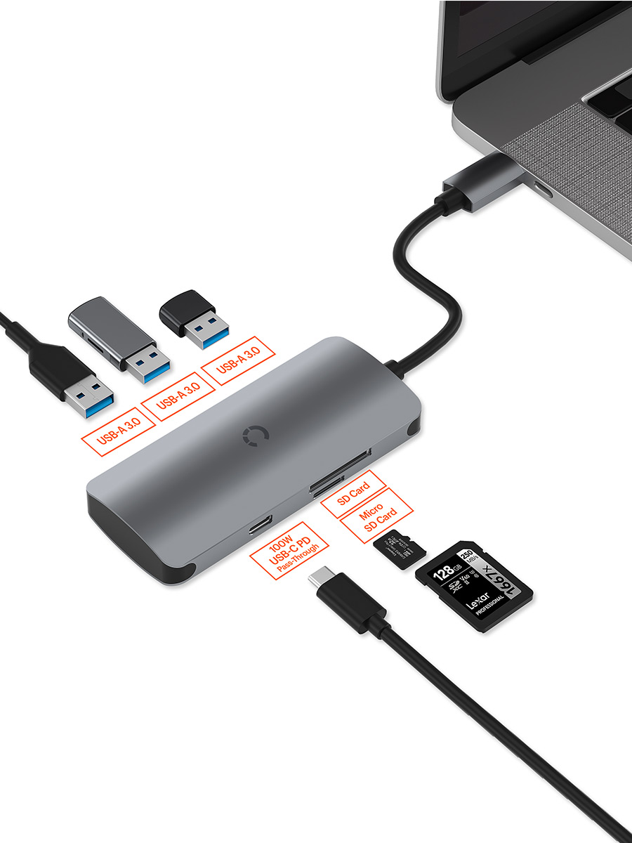 Image 2: Cygnett Slimmate USB C Hub cygnett slimmate usb c hub 02 900x1200