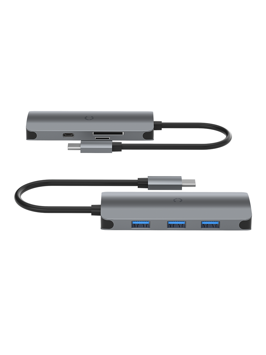 Image 1: Cygnett Slimmate USB C Hub front view