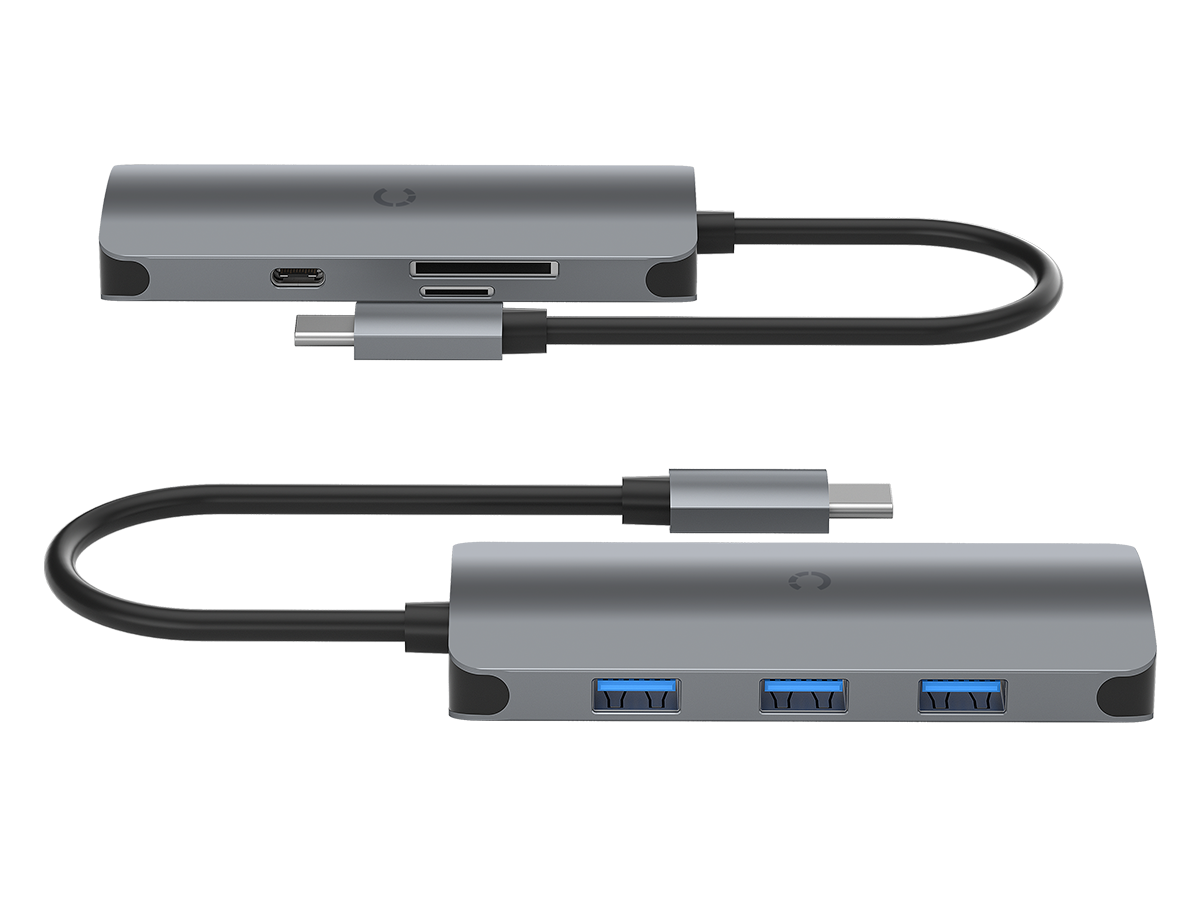 Slide 2: Cygnett Slimmate USB C Hub front view