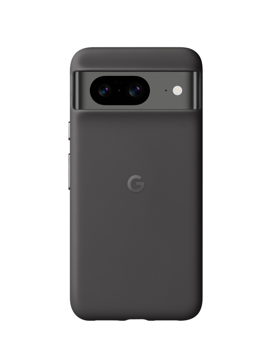 Image 2: Google Pixel 8 Case exterior view in Charcoal colour with a phone placed inside.