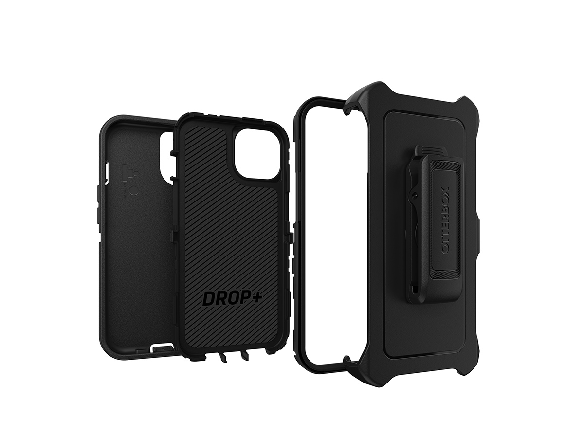 Slide 3: Otterbox iPhone 14 Defender Case Front and rear views
