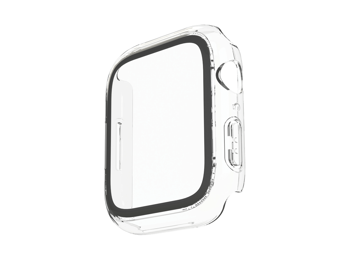 Slide 1: Sprout Apple Watch Series 10 46mm Full Body Protector right, three quarter angle view. In clear colour.