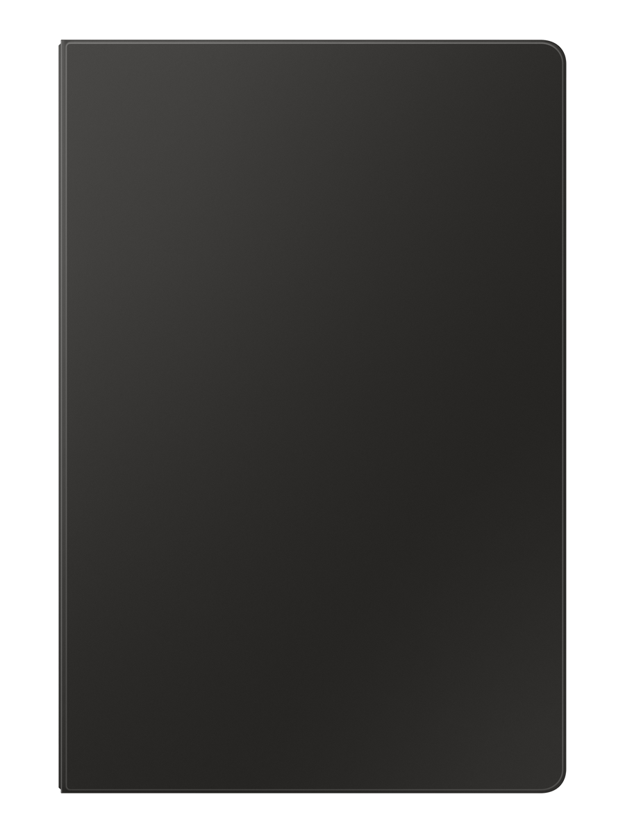 Image 1: Samsung Galaxy Tab S10 Ultra/S9 Ultra Book Cover Keyboard (AI Key) front view in black colour. 