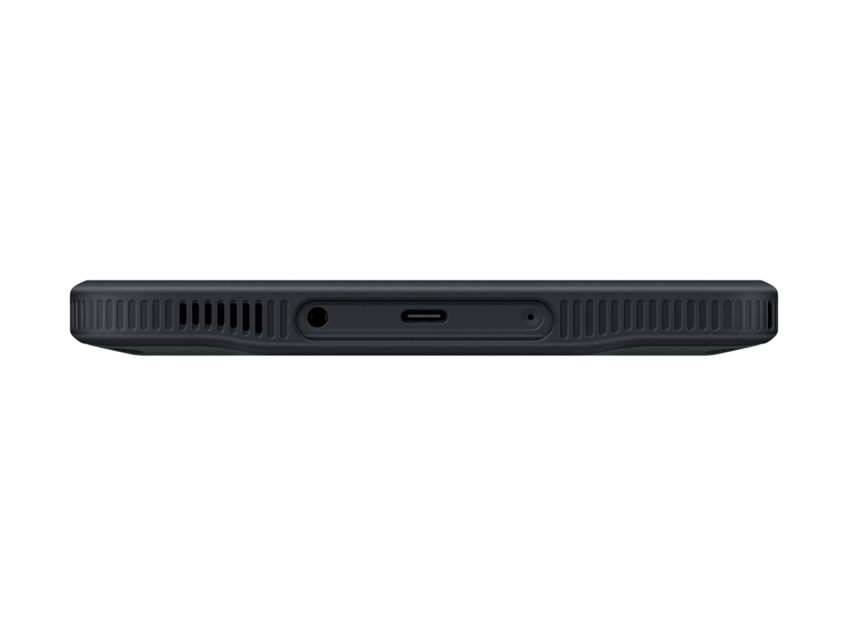 Slide 7: Samsung Galaxy Tab Active5 bottom view in Green colour