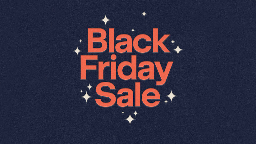 Text on screen: Black Friday Sale